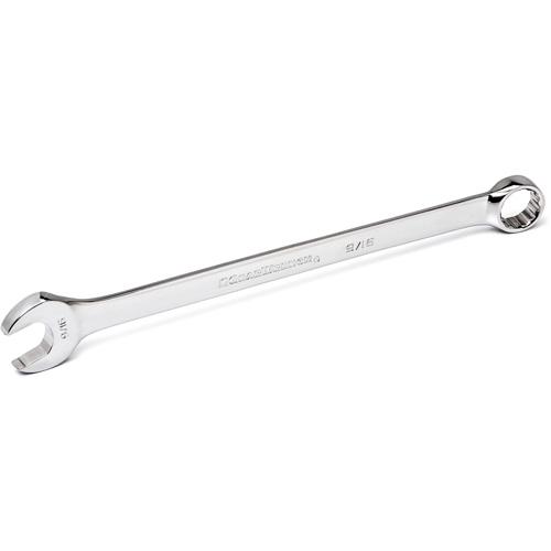 12-Point Long Pattern Combination Wrench, 12 Point, 1-1/2", Chrome/Polished Finish Maritime Industrial Rubber