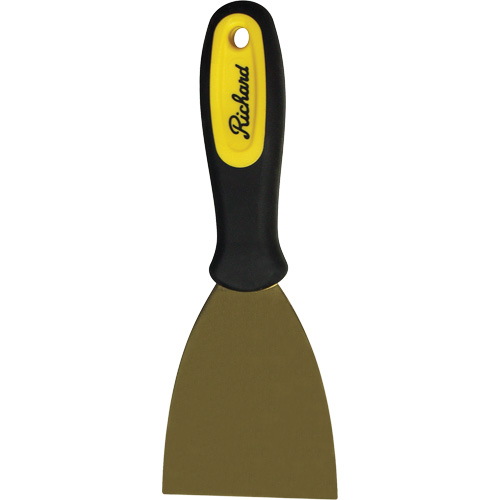 Stiff Wall Scrapers, Brass Blade, 3" Wide, Plastic Handle Maritime Industrial Rubber