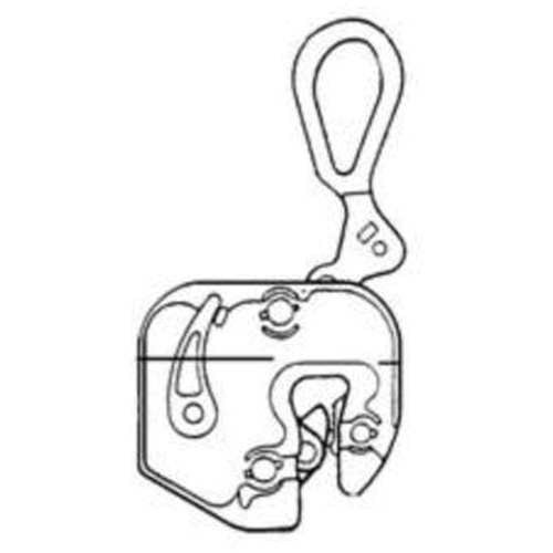 GXL Plate Clamp, 4000 lbs. (2 tons), 1/16" - 7/8" Jaw Opening Maritime Industrial Rubber