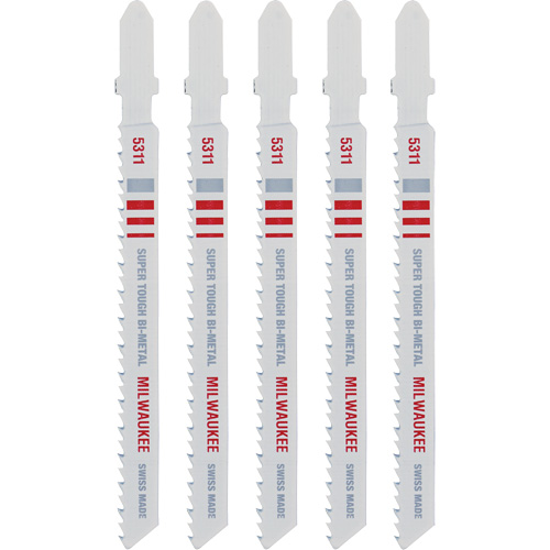 Lame de scie sauteuse, Bim&eacute;tal, Tige en T, 4" lo, 10 dents par pouce Maritime Industrial Rubber