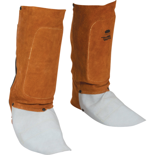 Gu&ecirc;tres en cuir, 14" lo, Lava Brown Maritime Industrial Rubber