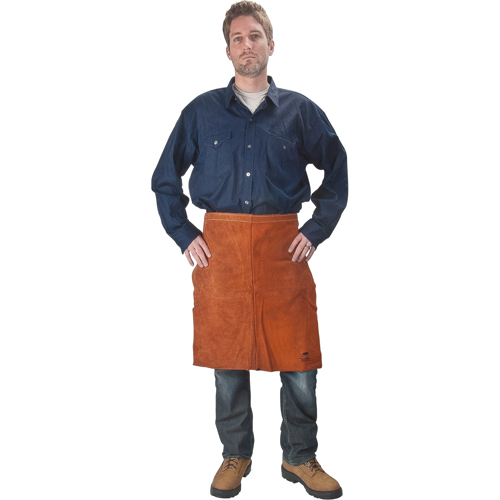 Tablier en cuir, Taille, 24" lo, Lava Brown Maritime Industrial Rubber