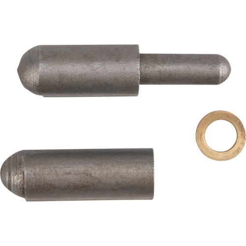Charni&egrave;re &agrave; souder, 0,315" dia. x 1,575" lo, Acier doux a/goupille fixe en acier Maritime Industrial Rubber
