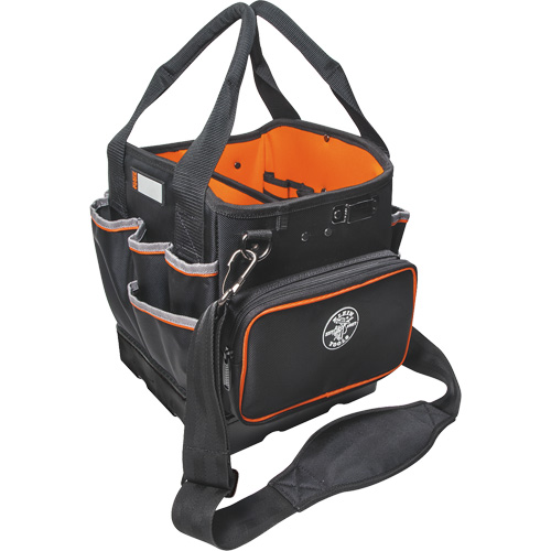 Fourretout Tradesman Pro, Nylon balistique, 40 pochettes, Noir/Orange Maritime Industrial Rubber
