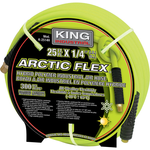 25' Hybrid Polymer Industrial Air Hose Maritime Industrial Rubber