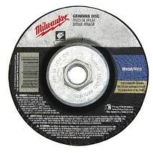 Meule, 4-1/2" x 1/4", Arbre 5/8"-11, Zirconium, Type 27 Maritime Industrial Rubber