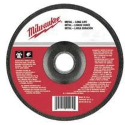 Meule, 6" x 1/4", Arbre 5/8"-11, Oxyde d'aluminium, Type 27 Maritime Industrial Rubber