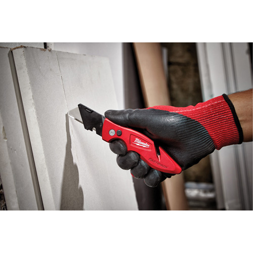 Couteau utilitaire rabattable Fastback, 2" lame, lame en Acier au carbone, poign&eacute;e en M&eacute;tal Maritime Industrial Rubber
