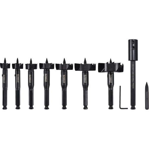 Jeu de m&egrave;ches &agrave; bois autoaliment&eacute;es, 8 morceaux, Acier &agrave; haute teneur en carbone Maritime Industrial Rubber