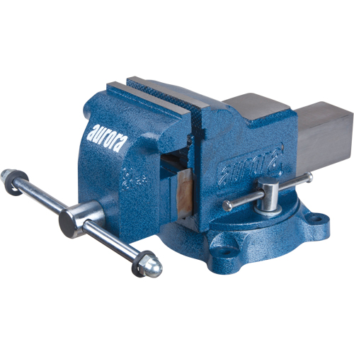 Heavy-Duty Bench Vise, 4" Jaw Width Maritime Industrial Rubber