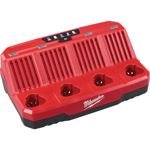 M12 Four Bay Sequential Charger, 12 V, Lithium-Ion Maritime Industrial Rubber