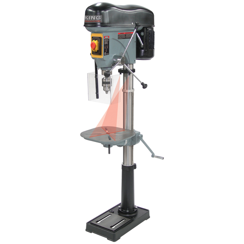 Perceuse &agrave; colonne, 17", Mandrin 3/4", 2750 tr/min Maritime Industrial Rubber