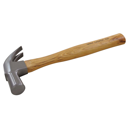 Claw Hammer, 1.25 lbs., Wood Handle, 13" L Maritime Industrial Rubber