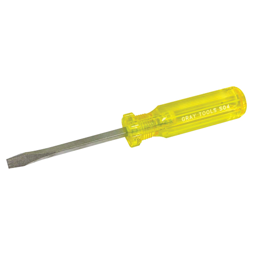 Slotted Screwdriver, 1/4", 8-1/4" L, Plastic Handle Maritime Industrial Rubber