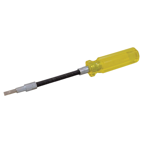 Tournevis &agrave; fente flexible, Tige de 3/16", Ronde, 7-1/2" lo, Prise en Plastique Maritime Industrial Rubber