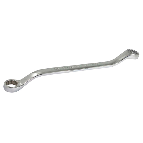 Cl&eacute; polygonale, 12 pans, 5/8" x 11/16", d&eacute;cal&eacute;es de 15°, Fini Chrome Maritime Industrial Rubber