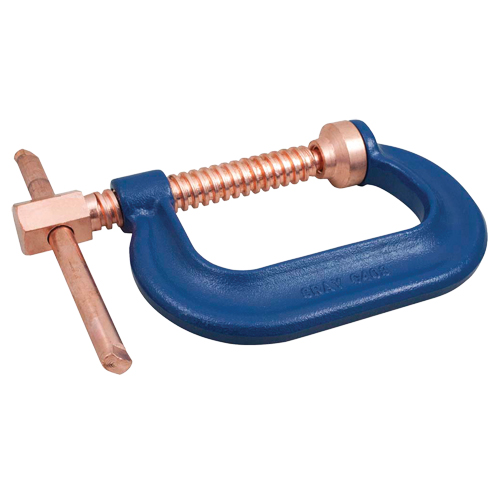 C-Clamp, 3" (76 mm) Capacity, 2-1/2" (64 mm) Throat Depth Maritime Industrial Rubber
