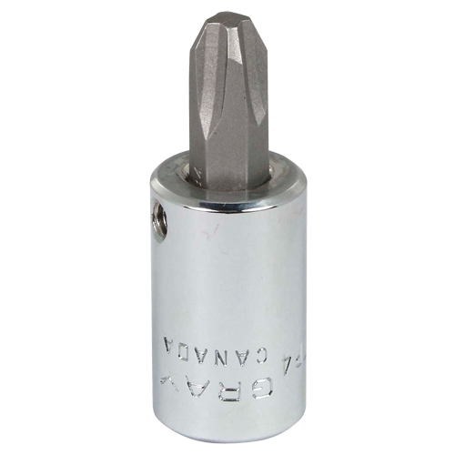 Head Socket, Phillips, #4 x 1.93" L, 3/8" Square Drive Drive Maritime Industrial Rubber