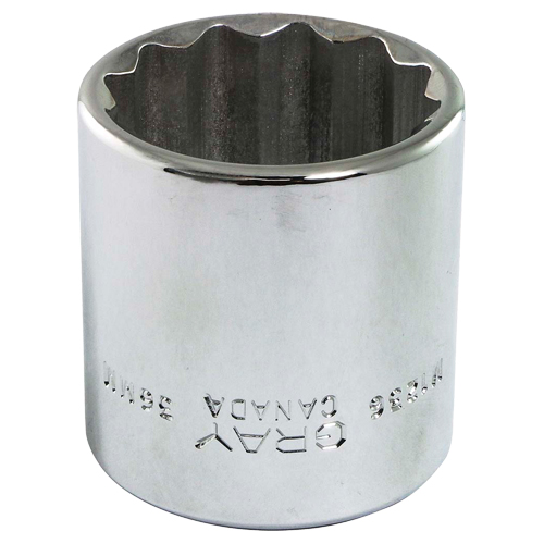 Socket, 13 mm, 1/2" Drive, 12 Points Maritime Industrial Rubber