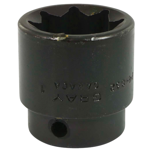 Socket, Impact, 1", 1/2" Drive, 8 Points Maritime Industrial Rubber