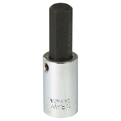 Bit Socket, 10 mm x 2-1/5" L, 3/8" Drive Maritime Industrial Rubber