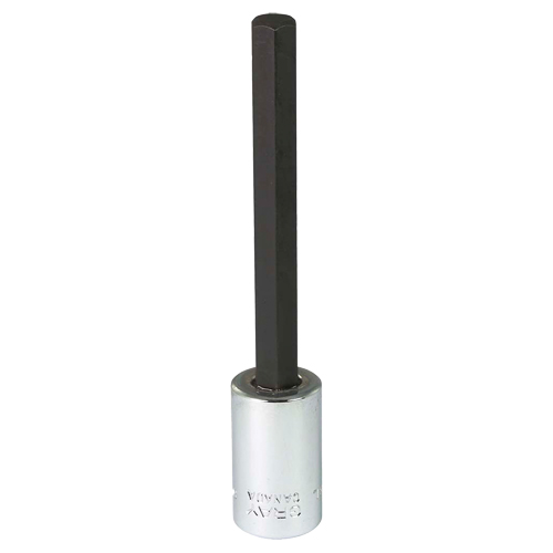 Extra Long Bit  Socket, 8 mm x 4" L, 3/8" Drive Maritime Industrial Rubber