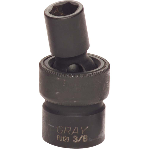 Universal Joint Socket, Impact, 3/8", 93/100" Drive, 6 Points Maritime Industrial Rubber