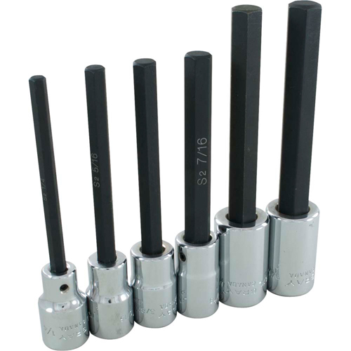 Jeu de douilles &agrave; t&ecirc;te hexagonale, Hexagonale, Prise 1/2", 6 mr Maritime Industrial Rubber
