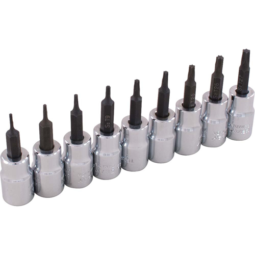 Socket Set, Torx&reg;, 3/8" Drive, 9 Pcs Maritime Industrial Rubber