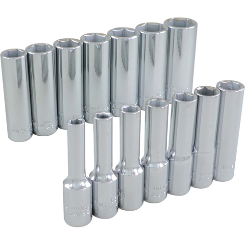 Jeu de douilles, 14 Mcx, Prise de 3/8", Profond Maritime Industrial Rubber