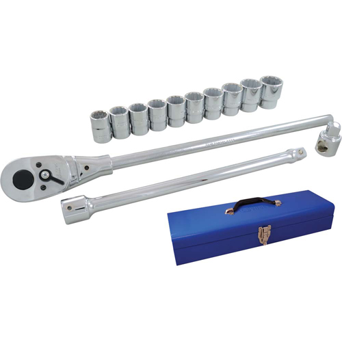 Jeu de douilles et accessoires, 15 Mcx, Prise de 3/4" Maritime Industrial Rubber