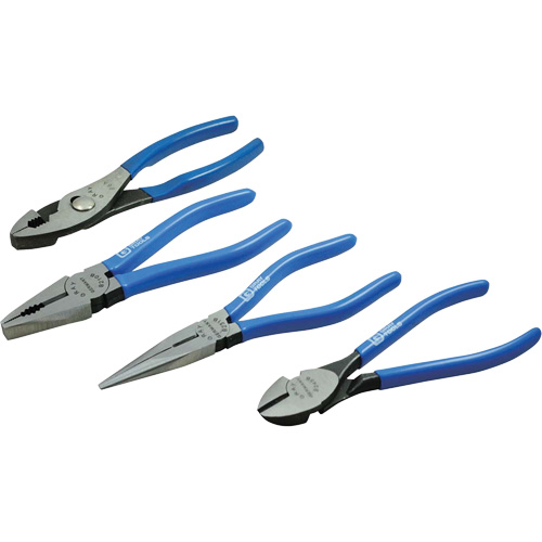 General Maintenance Plier Set, 4 Pieces Maritime Industrial Rubber