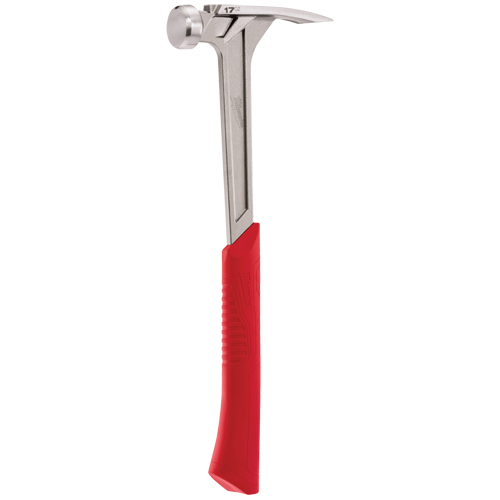 Smooth Face Framing Hammer, 17 oz., Solid Steel Handle, 16-1/8" L Maritime Industrial Rubber