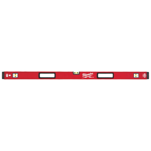 Redstick Level, Box, 4' L, Steel, 3, Magnetic Maritime Industrial Rubber