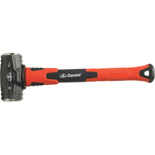 Sledge Hammer, 4 lbs., 16", Fibreglass Handle Maritime Industrial Rubber