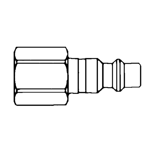 Quick Couplers - 1/2" Industrial, One Way Shut-Off - Plugs, 3/8" Maritime Industrial Rubber