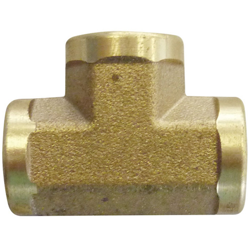 Female Pipe Tees, Brass, 3/8" Maritime Industrial Rubber