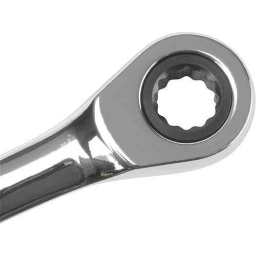 SAE Ratcheting Combination Wrench, 12 Point, 1/4", Chrome Finish Maritime Industrial Rubber