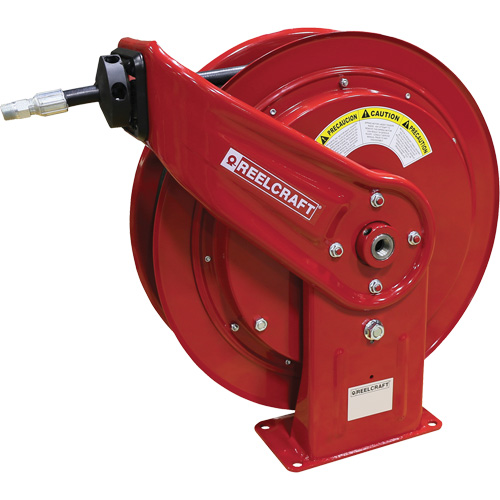 HD70000 Series Heavy-Duty Hose Reel with Hose, Greases, 3/8" x 75', Single Hose, 4800 PSI Maritime Industrial Rubber