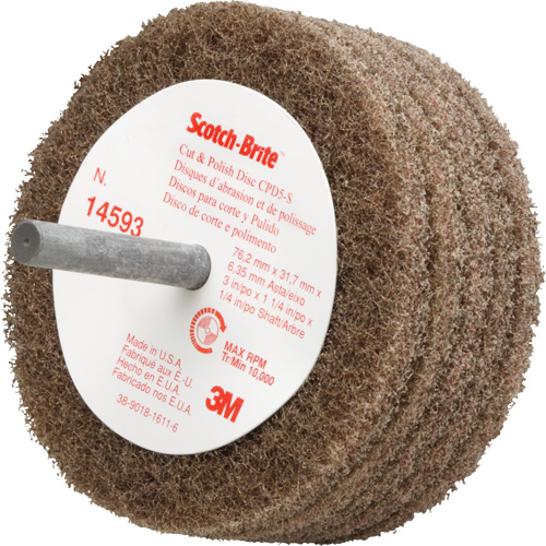 Scotch-Brite Cut & Polish Disc, 3" Dia. Maritime Industrial Rubber