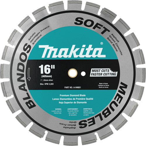 Lame de diamant segment&eacute;e pour mat&eacute;riau doux Maritime Industrial Rubber