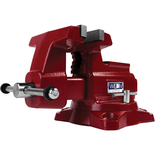 Utility HD Bench Vise, 6-1/2" Jaw Width, 4-1/4" Throat Depth Maritime Industrial Rubber