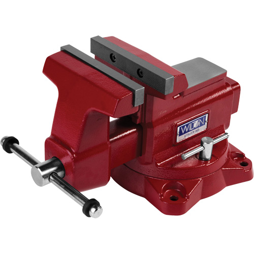 Utility HD Bench Vise, 6-1/2" Jaw Width, 4-1/4" Throat Depth Maritime Industrial Rubber