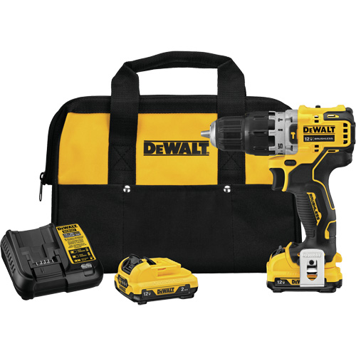Xtreme Brushless Hammer Drill Kit, 12 V, 3/8", 250 UWO, 0-1500 RPM Maritime Industrial Rubber