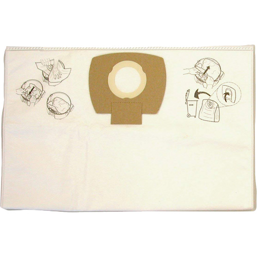 Sacs-filtre en papier pour aspirateur, 8 gal. US Maritime Industrial Rubber