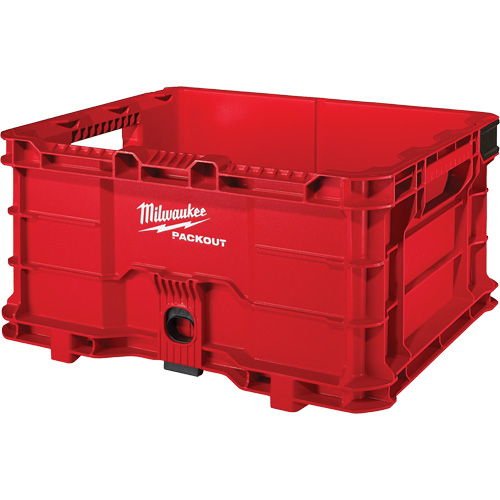Caisse Packout, 15-2/5" x 18-3/5" x 9-9/10", Rouge Maritime Industrial Rubber