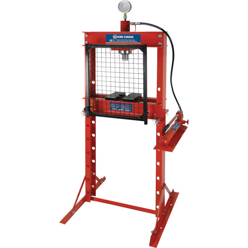 Presse hydraulique avec garde &agrave; grillage, Capacit&eacute; 20 tonnes Maritime Industrial Rubber