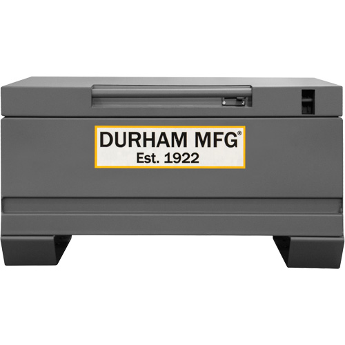Jobsite Storage Box, 32" x 19" x 17-13/16", Steel, Grey Maritime Industrial Rubber