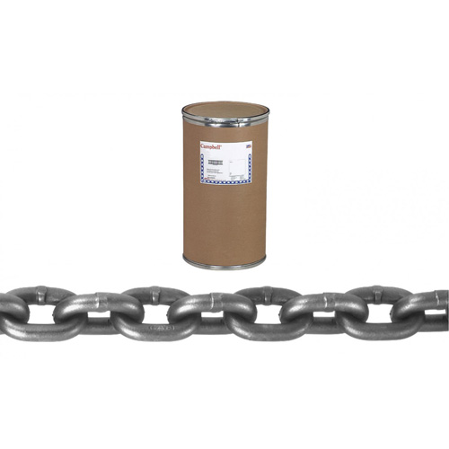 Chaîne came en alliage, Syst&egrave;me 8, Acier alli&eacute;, 1-1/4" x 60' (18,3 m) l, Calibre 80, Charge d'utilisation 72300 lb (36,15 tonnes) Maritime Industrial Rubber