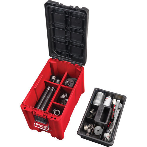 Coffre &agrave; outils compact Packout, 10" x 16-1/5" x 13", Noir/Rouge Maritime Industrial Rubber